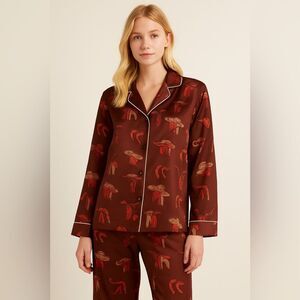 Midnight Bakery Cowboy Print Women's Pajama Set